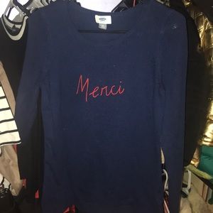 Thin sweater with logo (MERCI)